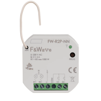 Przekaźnik radiowy podwójny wielofunkcyjny, do instalacji bez przewodu neutralnego | FW-R2P-NN F&F