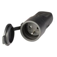 Gniazdo gumowe przenośne QUICK 2P+E 16A 250V IP44 | 110.3150 Scame