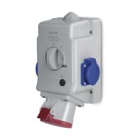 Gniazdo stałe 32A 400V 3P+Z+N, gniazdo 230V, wył. L-O-P | 513.3257-1FFR Scame