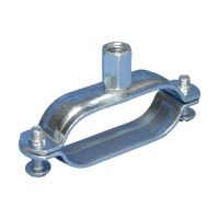 Klamra do rur z nakrętką, owalna, 12, 15 DN, M8, M10 pręta, MXOVDN1215EG | 401244 Erico