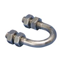 Śruba „U”, S316, 140mm OD, 5" rury, 125 DN, M8 pręta, UB4N140M8S6 | 599350 Erico