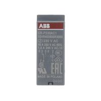 Przekaźnik interfejsowy wtykowy 250V 16A 1C/O (SPDT), 230V AC, CR-P230AC1 | 1SVR405600R3000 ABB