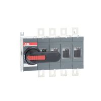 Rozłącznik izolacyjny 4P 315A napęd z przodu, z wałkiem i czarną rączką IP65 OT315E04P | 1SCA022719R1730 ABB