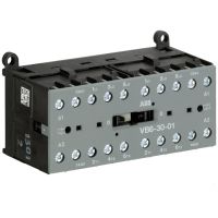 Stycznik miniaturowy nawrotny AC-3 8,5A 4kW 3P, 110-127V AC, 1NC, VB6-30-01-84, zaciski śrubowe | GJL1211901R8014 ABB