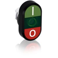 Przycisk podwójny I-0 zielone pole podświetlany MPD2-11G | 1SFA611131R1102 ABB