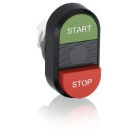 Przycisk podwójny, niepodświetlany START-STOP czarne pole MPD15-11B | 1SFA611144R1106 ABB