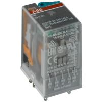 Przekaźnik interfejsowy wtykowy 250V 10A 3C/O (SPDT) + LED, 24V DC, CR-M024DC3L | 1SVR405612R1100 ABB
