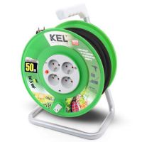 Przedłużacz bębnowy STANDARD LINE, 4x2p+Z, 16A 3680W, H05VV-F, 3x1,5, 20m, czarny | W-98416 Plastrol