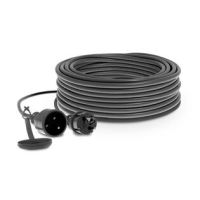 Przedłużacz jednogniazdowy warszatatowy PROFESSIONAL, IP44 16A H05RR-F 3X1, 40m, czarny | W-97019 Plastrol
