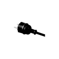 Przewód przyłączeniowy z wtyczką prostą IP44 , 3x1,0, H05RR, 4m, czarny PP-40H/4M/3X1/H05RR/CZARNY | W-97267 Plastrol