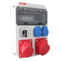 Rozdzielnica stacjonarna typ EKO 32A/5 16/5 2xGS wyłącznik L-0-P | 90EKO011 PCE