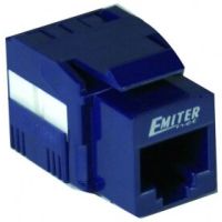Gniazdo UTP RJ 45 kat. 5e keystone biały | DC/FA-682MK-8-C5E Emiternet