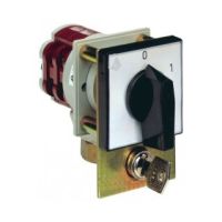 Łącznik krzywkowy 4G63-11-U, 63A, bez obudowy, pokrętło czarne 3-biegunowy (L-0-P) | 63-840307-051 Apator