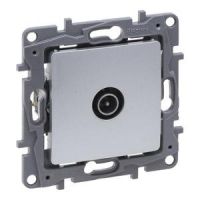 Gniazdo TV (męskie) przelotowe 14 DB aluminium, Niloe Selection | 762152 Legrand