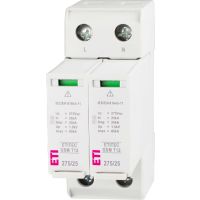 Ogranicznik przepięć, iskiernik Iimp=25kA, ETITEC GSM T12 275/25 2+0, typ T1+T2 (B+C) | 002440604 Eti