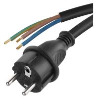 Przewód przyłączeniowy guma 3×1,0mm, 3m czarny | S03130 Emos