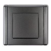 Łącznik p/t 1-biegunowy, 11FWP-1, IP20, IP44, 10AX 250V, grafitowy, FLEXI | 11FWP-1 Karlik Elektrotechnik
