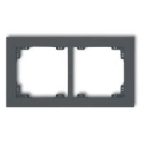 Ramka podwójna uniwersalna z tworzywa | 28DR-2 Karlik Elektrotechnik