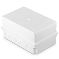 Puszka odgałęźna, 6 wlotowa, z osłabieniami ścianek ? 21-37, n/t, wym. 235x150x115, IP 40, biały | T-11153 Plastrol