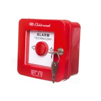 Wyłącznik alarmowy WAZ-1s, 2 tory prądowe 12A NC-NO ALARM, natynkowy, samoczynny, z zamkiem | 921451 Elektromet