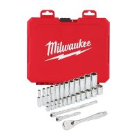 Zestaw nasadek z grzechotką, typ metryczny 1/4”, kpl-28szt | 4932464943 Milwaukee