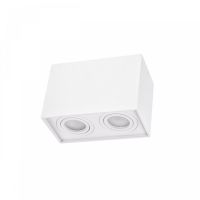 Oprawa natynkowa CHLOE DUO GU10 X2 GU10 250V IP20 97x185x125mm biała prostokątna regulowana | SLIP005035 Wojnarowscy