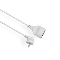 Przedłużacz 1x gniazda z uziemieniem 2P+Z przewód 3m 3x1mm2, 10A 250V, biały
