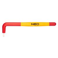 Klucz sześciokątny 5mm 1000V Klucz sześciokątny rozmiar 5mm, certyfikat 1000V, stal CrV | 01-173 NEO TOOLS