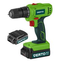 Wiertarko-wkrętarka akumulatorowa 2 x 20V, Li-Ion/1.5Ah, walizka | 50G291 VERTO