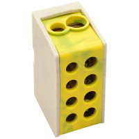 Złączka kompaktowa na szynę, zielona/żółta 2×16mm2 / 2×16mm2, 400VAC, 76A(1szt) | FLE-16ZS Tracon