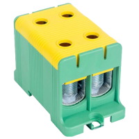 Złączka kompaktowa na szynę i płytę montażową,zielona 35-150mm2,max. 1000VAC/1500VDC,max.320A(1szt) | FLEAL-150/2ZS Tracon