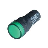 Lampka kontrolna LED, zielona 24V AC/DC, d=16mm(1szt) | LJL16-GC Tracon