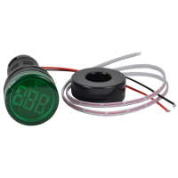 Amperomierz, sygnalizacja LED zielona 1-100A, Um=230VAC, d=22mm(1szt) | NYG3-AG Tracon