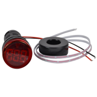 Amperomierz, sygnalizacja LED czerwona 1-100A, Um=230VAC, d=22mm(1szt) | NYG3-AR Tracon