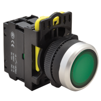 Przycisk z podświetleniem, zielony 1×NO, 5A/230V AC-15, IP65, LED 230V AC/DC(1szt) | NYG3-LG Tracon