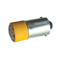 Żarówka sygnalizacyjna z LED, żółta 24V AC/DC, Ba9s(1szt) | NYGL-ACDC24Y Tracon