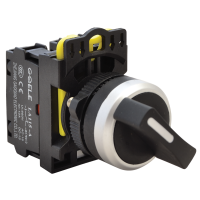 Przełącznik pokrętny, dwustanowy 1×NO+1×NC, 5A/230V AC-15, IP65(1szt) | NYK3-S21BK Tracon