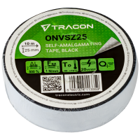 Taśma samowulkanizująca, czarna 10m×25mm, -40°C-75°C(1szt) | ONVSZ25 Tracon