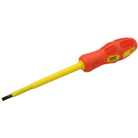 Śrubokręt płaski izolacja 1000V, żółto-czerwony AC 1000V, 6x150mm(1szt) | SD6150F Tracon