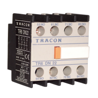 Przedni styk pomocniczy do styczników TR1D/F oraz TR1E 230V, 50Hz, 2A, 2×NC+2×NO(1szt) | TR6DN22 Tracon
