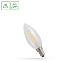 Lampa LED COG 4W 460lm NW 4000K E14 230V CLEAR świeczka przeźroczysta neutralna biała | WOJ+14332 Wojnarowscy