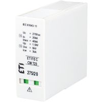 Moduł wymienny ogranicznika przepięć, (N-PE), MOD.ETITEC CM T23 275/20 G, typ T2+T3 (C+D) | 002440659 Eti