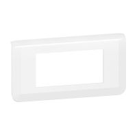 Ramka 4 modułowa pozioma, MOSAIC, biała | 277814L Legrand