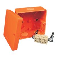 Puszka przeciwpożarowa n/t KSK 100 PO E90, 101x101x62mm, listwa 5P IP66 pomarańczowa (1/30szt) | KSK 100_PO Kopos