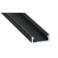 Profil LUMINES Typ D czarny anodowany 1 m | 10-0042-10 LED Labs