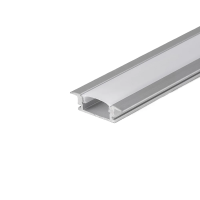 Profil do LED zestaw, ALU anodowany wpuszczany V-TAC 2mb klosz mleczny 24,7x7mm VT-8106 | 3800157636780 LED EUROPE