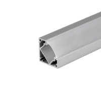 Profil do LED zestaw, ALU anodowany kątowy V-TAC 2mb klosz mleczny 19x19mm VT-8114 | 3800157636841 LED EUROPE