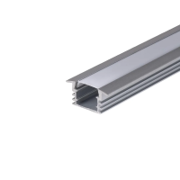 Profil do LED zestaw, ALU anodowany wpuszczany V-TAC 2mb klosz mleczny 24,5x12,2mm VT-8115 | 3800157636858 LED EUROPE