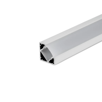 Profil do LED zestaw, ALU kątowy biały V-TAC 2mb klosz mleczny 19x19mm VT-8114W 5 lat gwarancji | 3800157640145 LED EUROPE