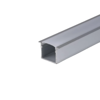 Profil do LED zestaw, ALU anodowany wpuszczany na dwie taśmy V-TAC 2mb klosz mleczny 30x20mm VT-8119 | 3800157648448 LED EUROPE